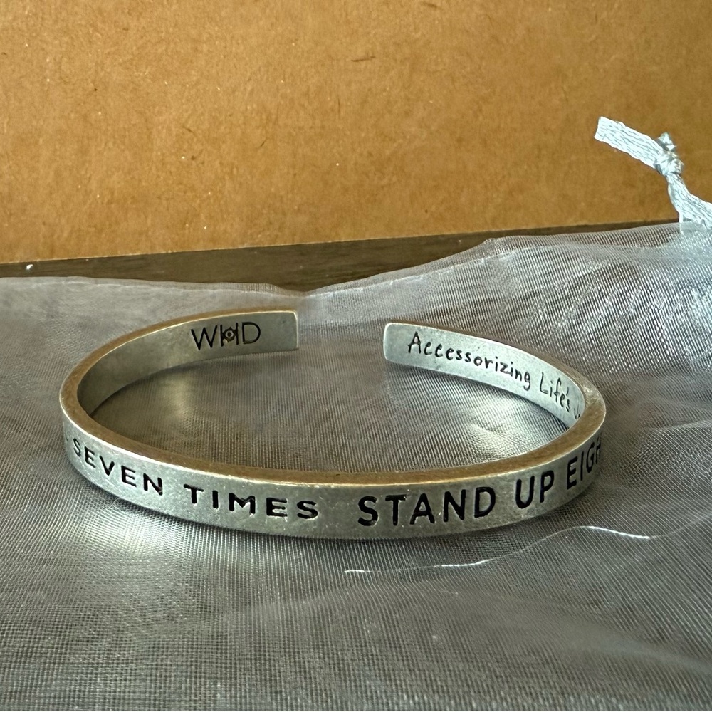 Whitney Howard Designs pewter Inspirational Bracelet